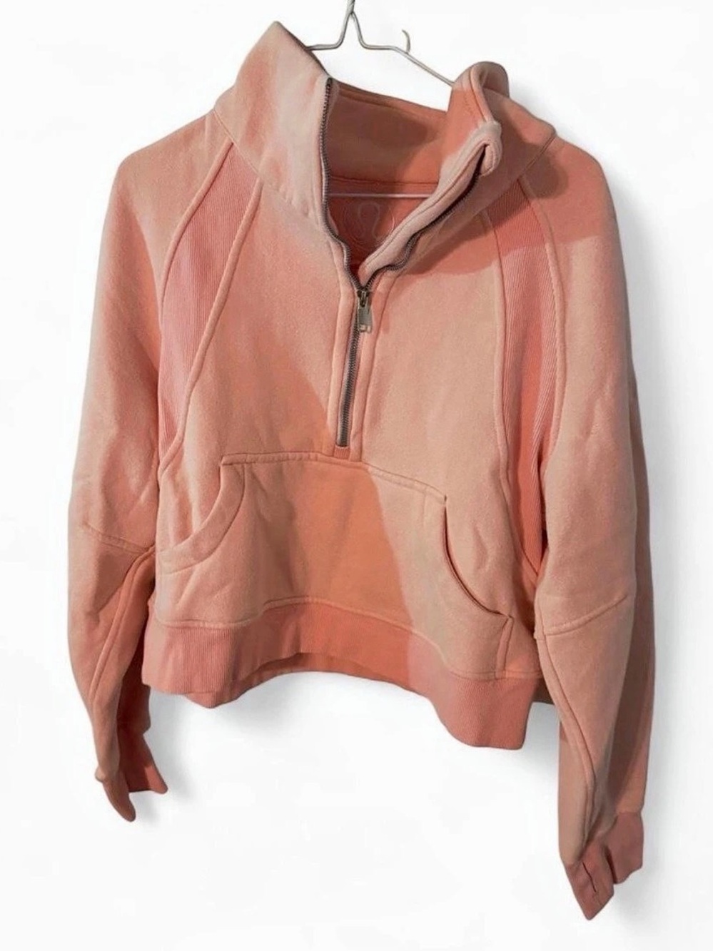 lululemon Scuba Oversized 1/2 Zip Hoodie Pink